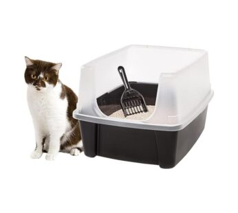 Cat Litter Tray with Scoop and Scatter Shield
